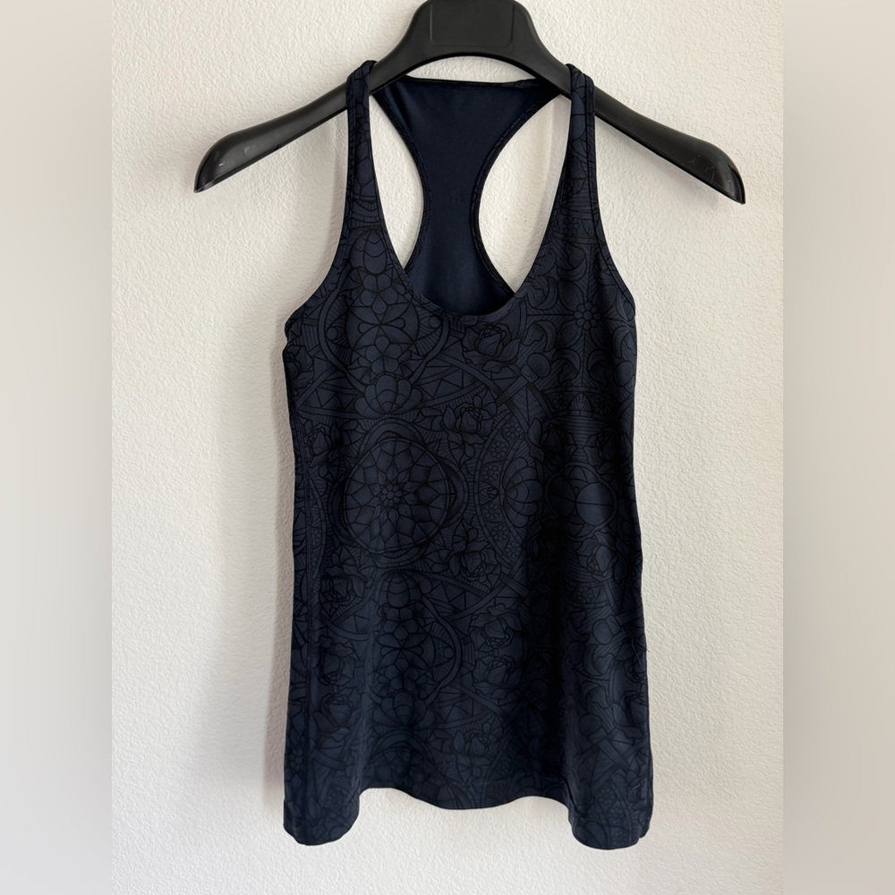 Lululemon Cool Racerback Prisma Inkwell Black Size 4 (estimate) No Tag